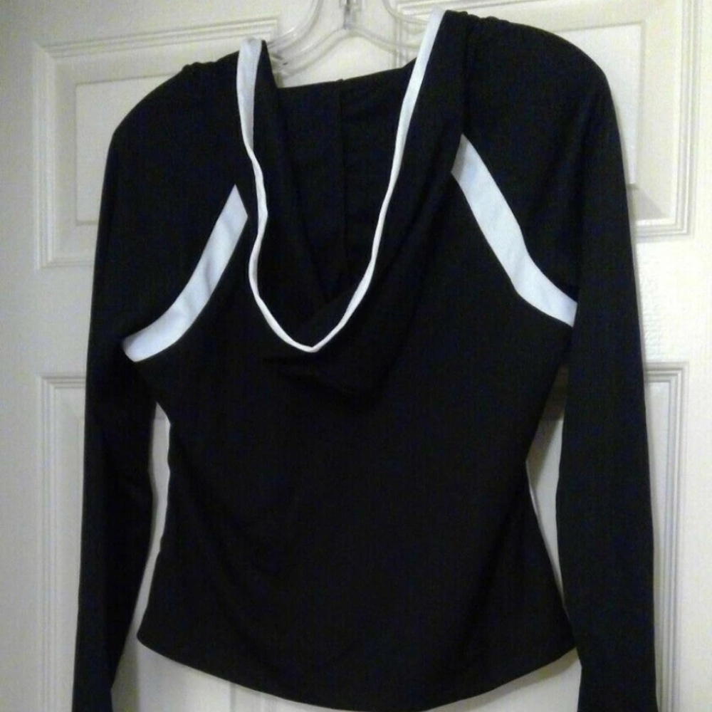 Champion Hoodie Black with White. Size small new